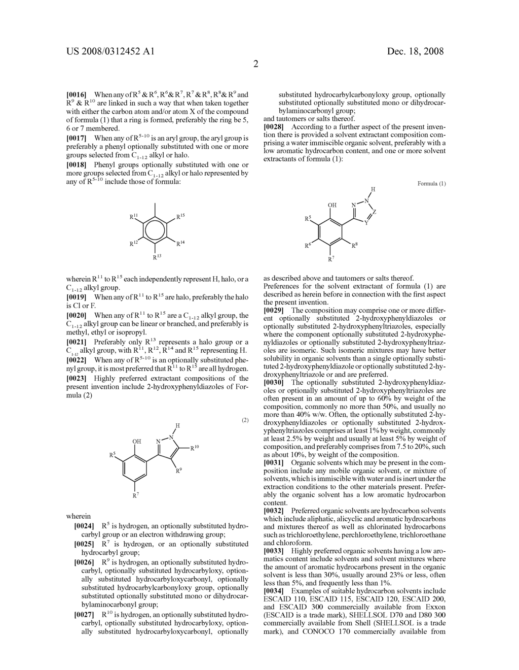 Phenoxypyrazole Composition and Process for the Solvent Extraction of Metals - diagram, schematic, and image 03