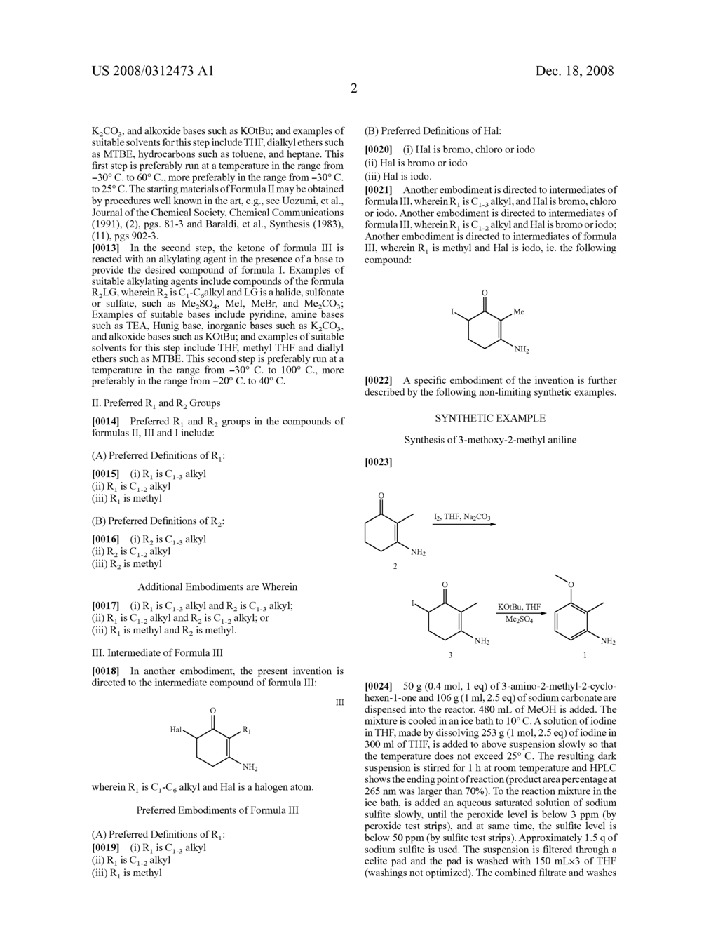 Two Step Process for Preparing Substituted Anisidines - diagram, schematic, and image 03