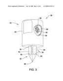 IMPLANTABLE MARKER FOR A SURGICAL NAVIGATION SYSTEM, THE MARKER HAVING A SPIKE FOR REMOVABLY SECURING THE MARKER TO THE TISSUE TO BE TRACKED diagram and image