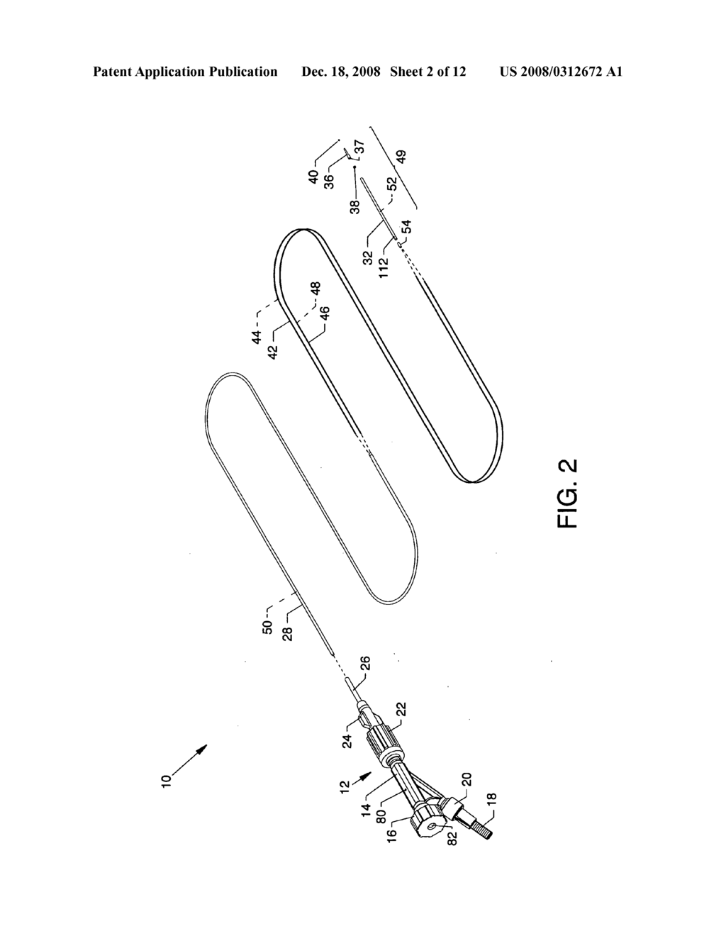 Forwardly directed fluid jet crossing catheter - diagram, schematic, and image 03