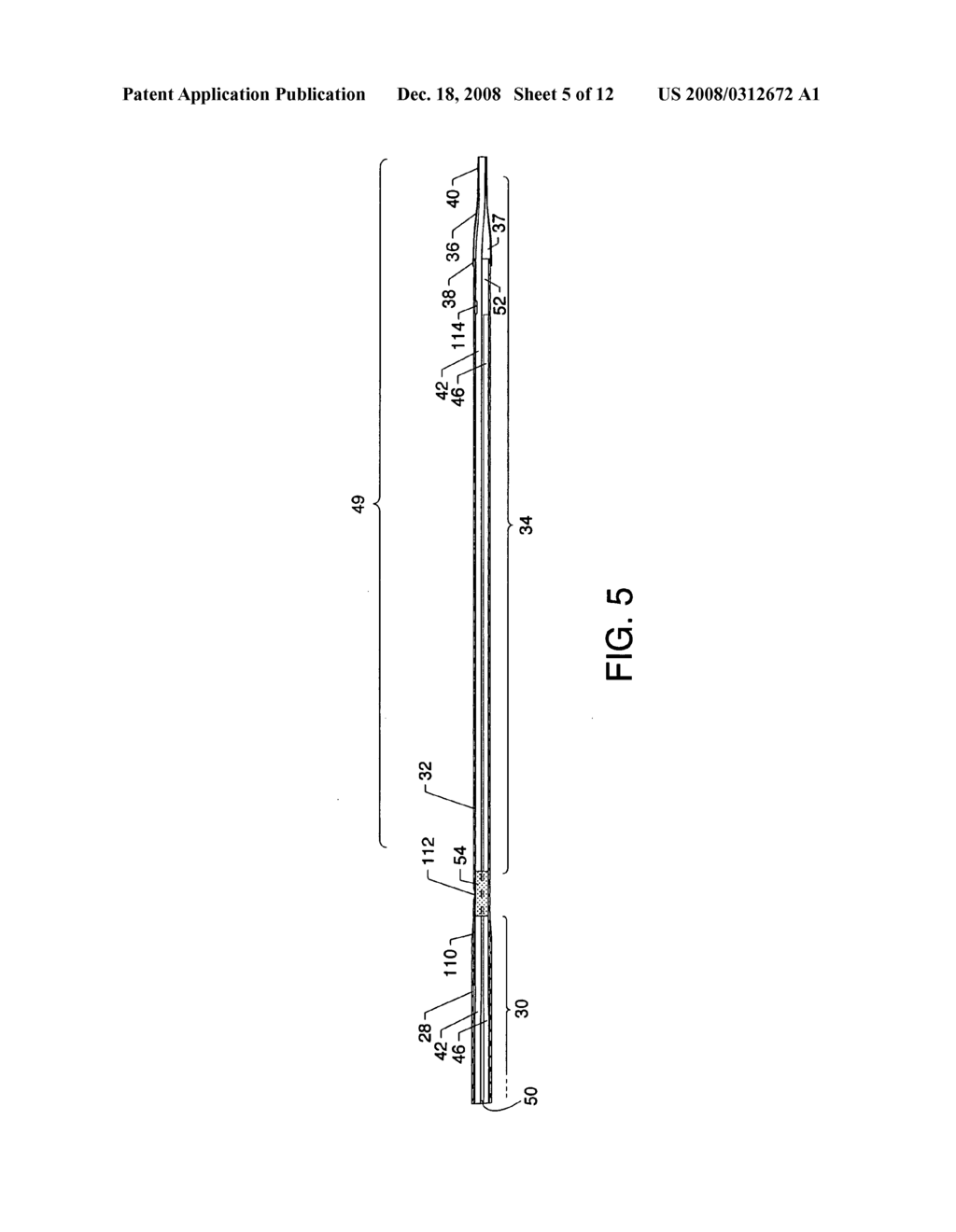 Forwardly directed fluid jet crossing catheter - diagram, schematic, and image 06