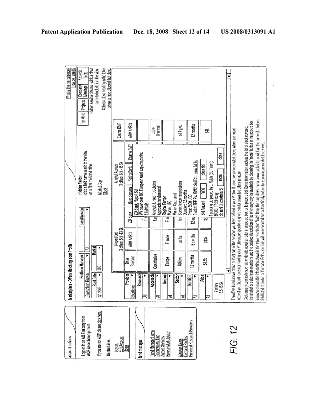 METHOD AND ELECTRONIC PLATFORM FOR ENABLING AND HOSTING A MARKET FOR RESEARCH, AND A TAXONOMY METHOD FOR SPECIFYING RESEARCH - diagram, schematic, and image 13