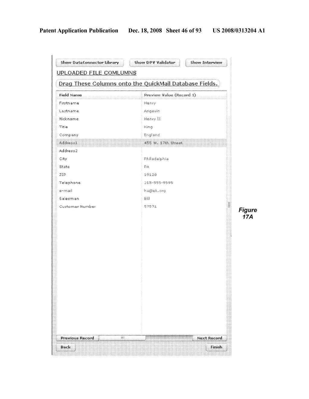 METHOD AND APPARATUS FOR DATABASE MAPPING - diagram, schematic, and image 47