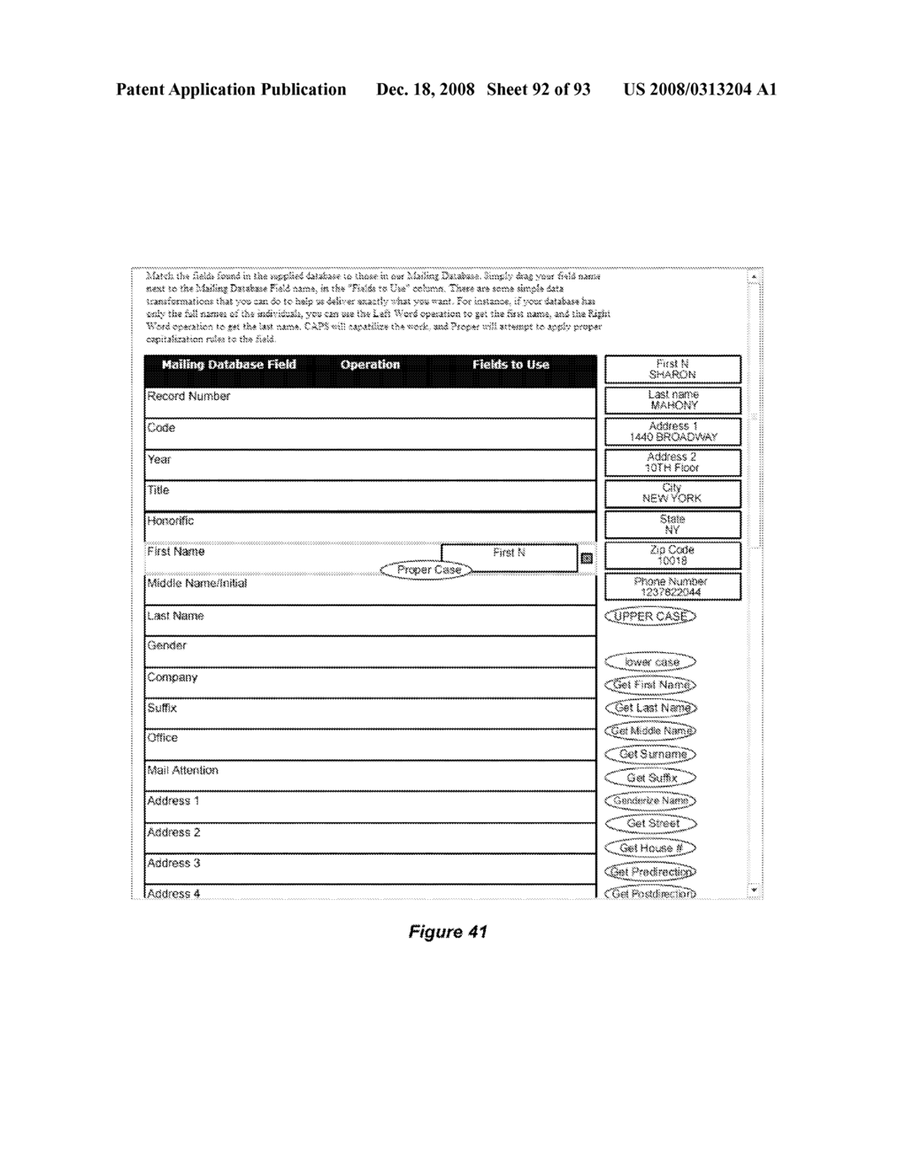 METHOD AND APPARATUS FOR DATABASE MAPPING - diagram, schematic, and image 93