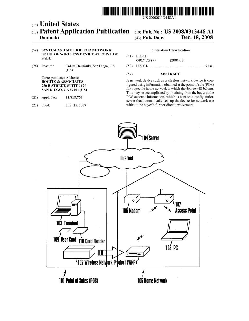 System and method for network setup of wireless device at point of sale - diagram, schematic, and image 01