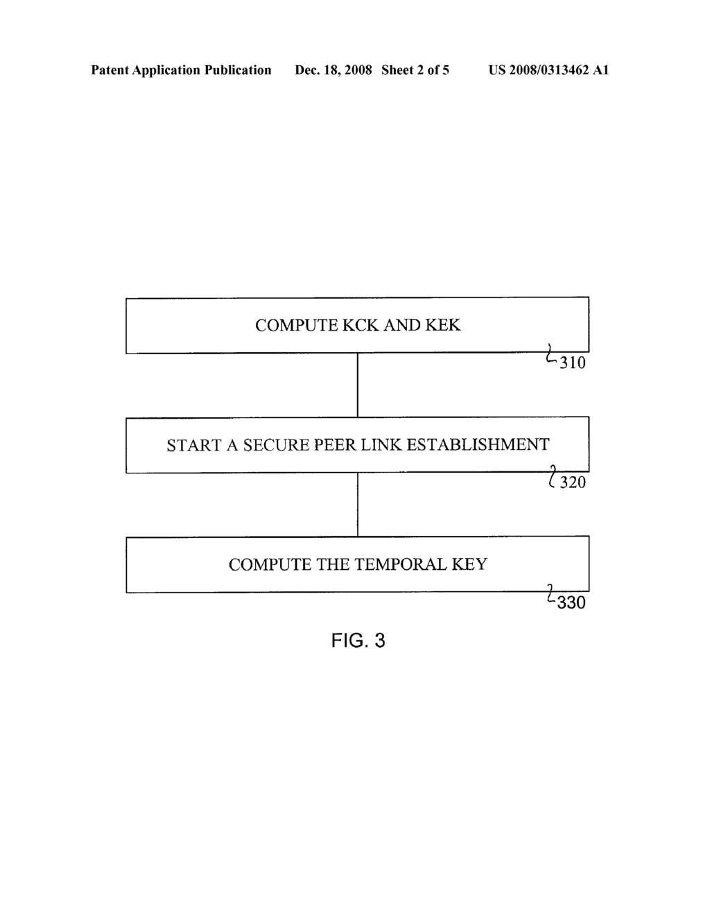 APPARATUS AND METHOD FOR DERIVING KEYS FOR SECURING PEER LINKS - diagram, schematic, and image 03