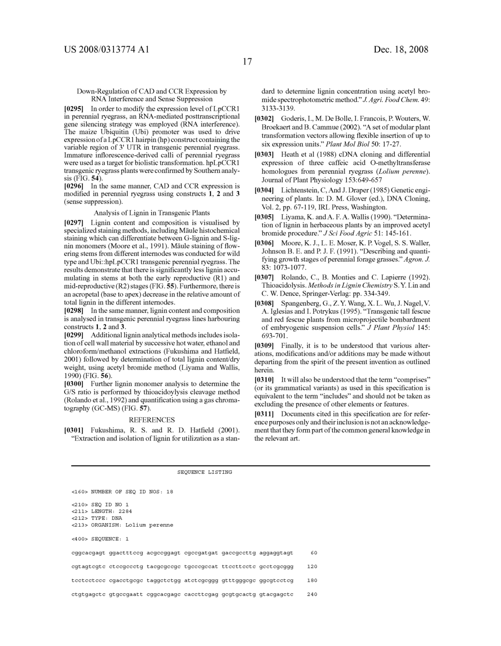 Modification of lignin biosynthesis - diagram, schematic, and image 111