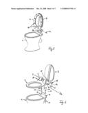 TOILET SEAT SYSTEM diagram and image