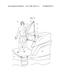 TELESCOPING SHOWER FOR A BOAT diagram and image