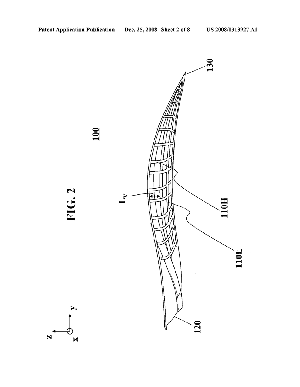 Arch support with a patterned surface - diagram, schematic, and image 03