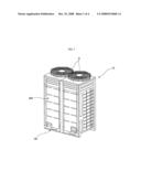 Outdoor unit of air conditioner diagram and image