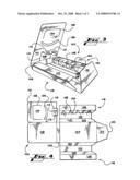 Lockable Container with Integral Internal Tray diagram and image