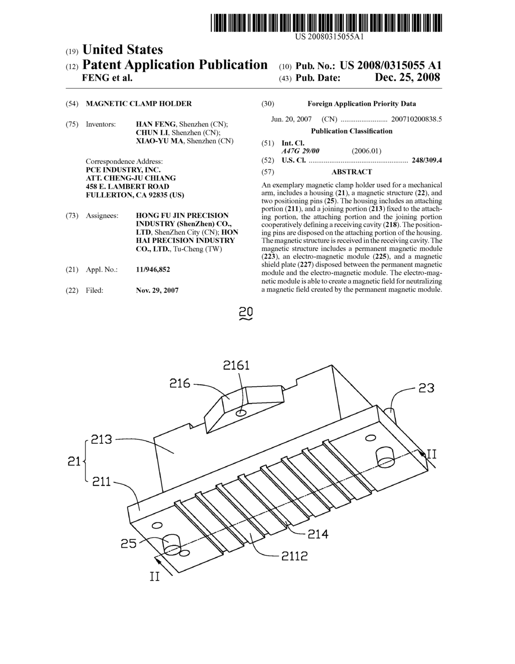 MAGNETIC CLAMP HOLDER - diagram, schematic, and image 01