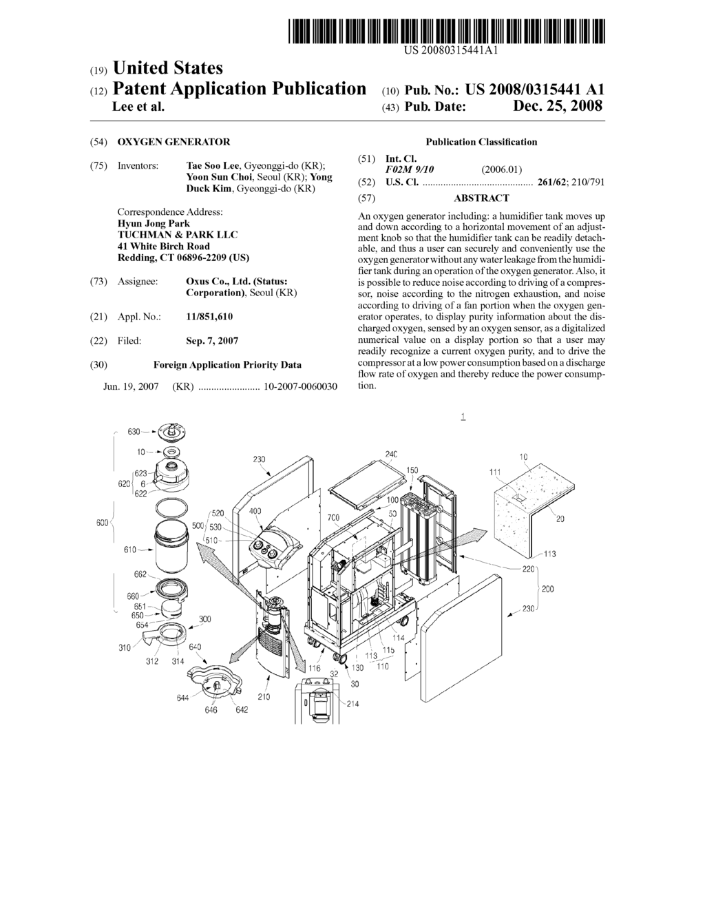 Oxygen Generator - diagram, schematic, and image 01