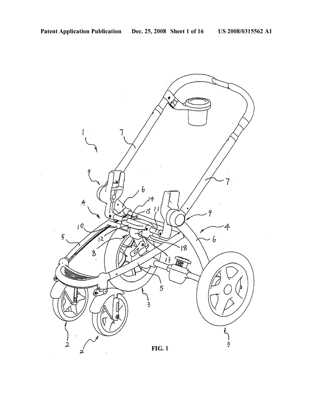 Child Stroller - diagram, schematic, and image 02