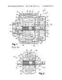 Electrical Rotating Machine Comprising an Intermediate Sleeve Interposed Between the Shaft and the Polar Wheels and Method for Making the Rotor diagram and image