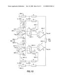 Circuit architecture having differential processing for use in half bridges and full bridges and methods therefore diagram and image