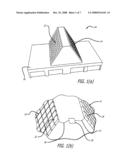 High power phased array antenna system and method with low power switching diagram and image