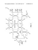 High power phased array antenna system and method with low power switching diagram and image