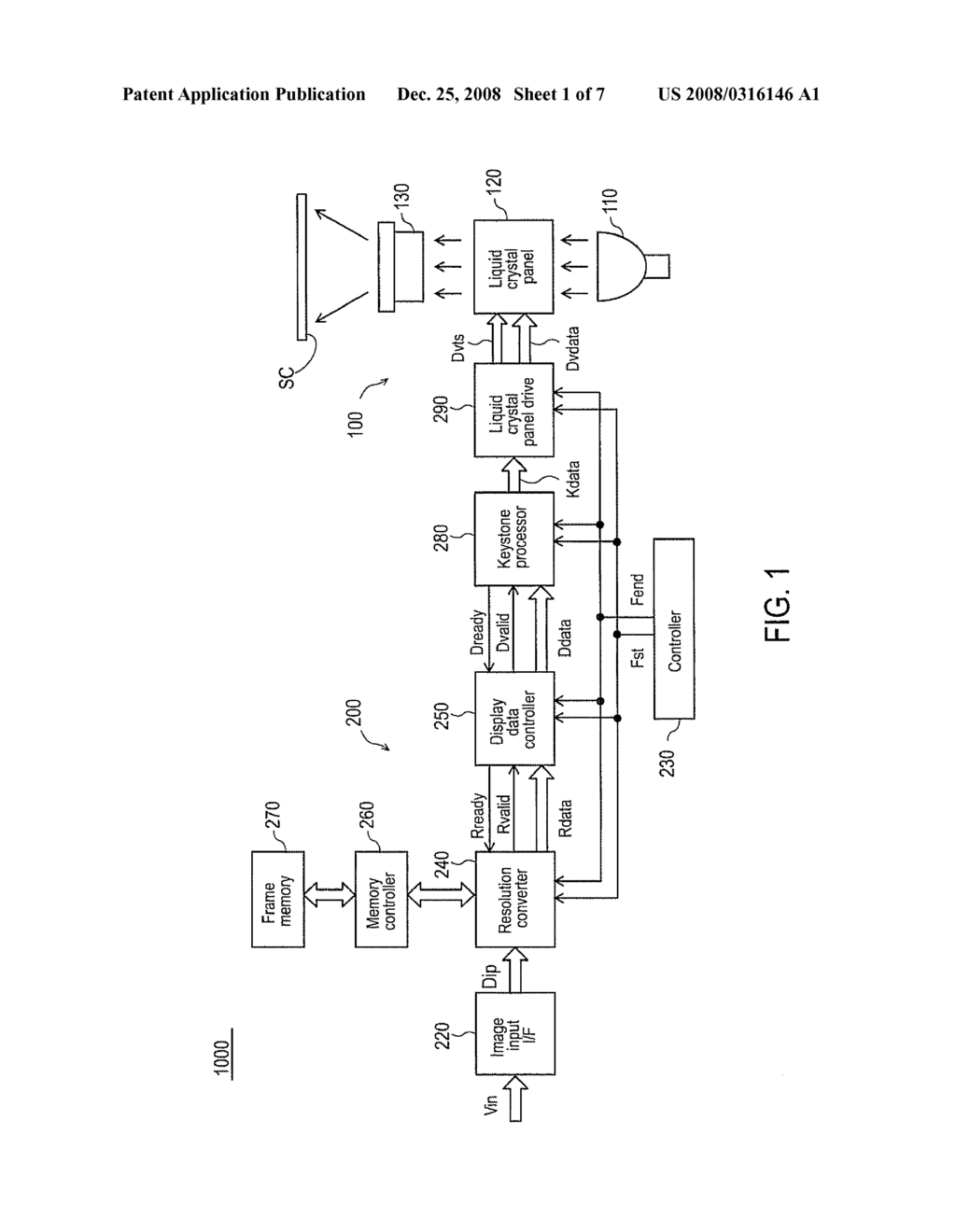 PROJECTOR AND IMAGE PROCESSING APPARATUS - diagram, schematic, and image 02