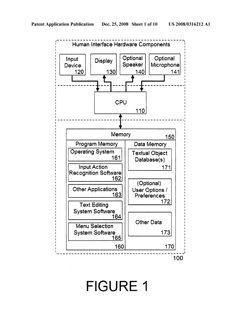 System and method for a user interface for text editing and menu selection - diagram, schematic, and image 02