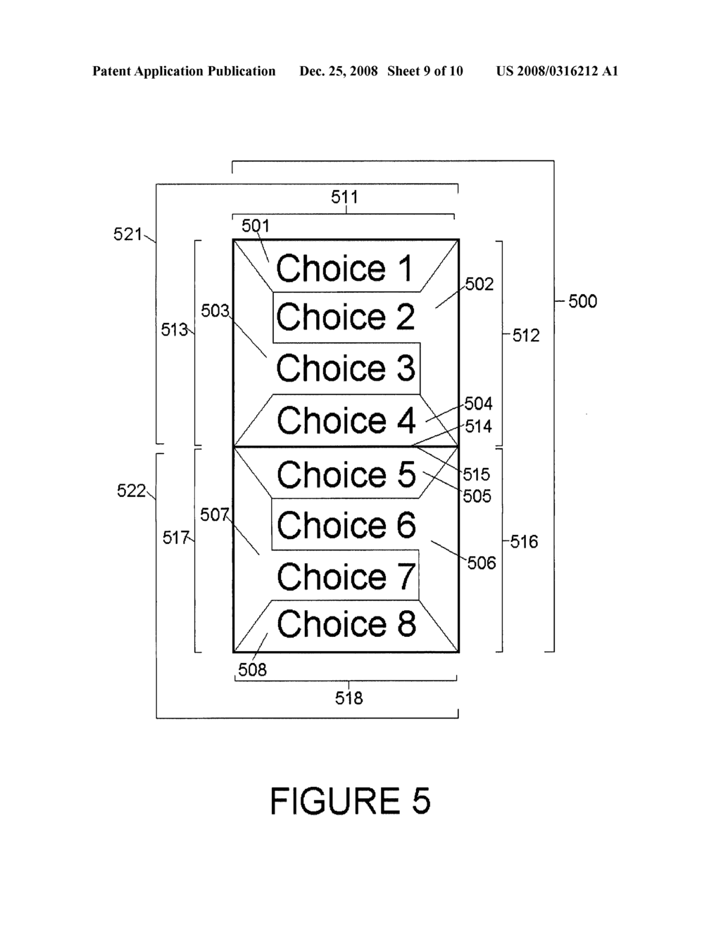 System and method for a user interface for text editing and menu selection - diagram, schematic, and image 10