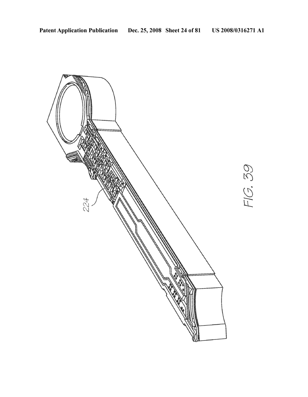 NOZZLE ARRANGEMENT FOR AN INKJET PRINTER WITH INK WICKING REDUCTION - diagram, schematic, and image 25