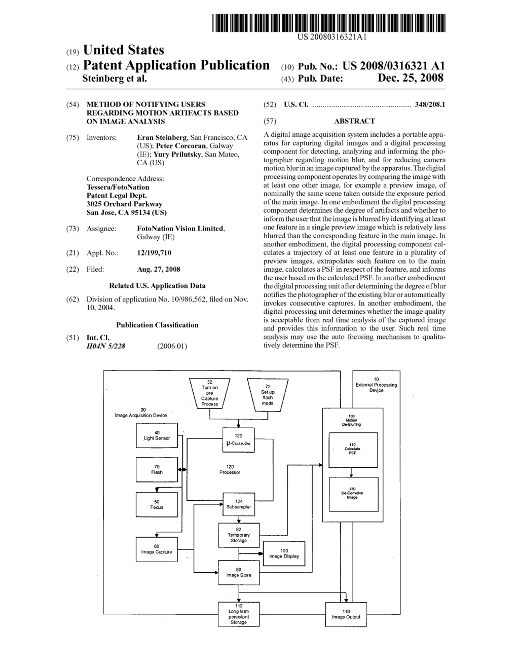 Method Of Notifying Users Regarding Motion Artifacts Based On Image Analysis - diagram, schematic, and image 01