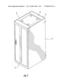 ELECTRONIC EQUIPMENT ENCLOSURE WITH EXHAUST AIR DUCT AND ADJUSTABLE FILLER PANEL ASSEMBLIES diagram and image