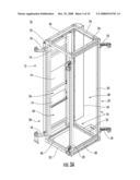 ELECTRONIC EQUIPMENT ENCLOSURE WITH EXHAUST AIR DUCT AND ADJUSTABLE FILLER PANEL ASSEMBLIES diagram and image