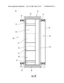 ELECTRONIC EQUIPMENT ENCLOSURE WITH EXHAUST AIR DUCT AND ADJUSTABLE FILLER PANEL ASSEMBLIES diagram and image