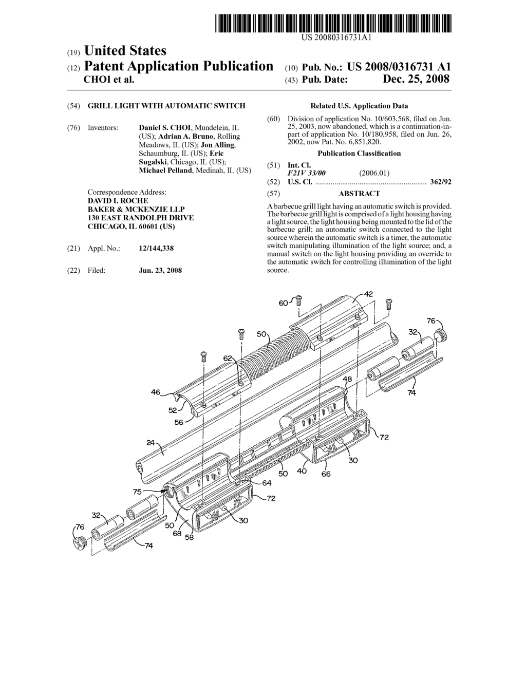 GRILL LIGHT WITH AUTOMATIC SWITCH - diagram, schematic, and image 01