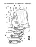 Headlamp with beam patterns formed from semiconductor light sources diagram and image