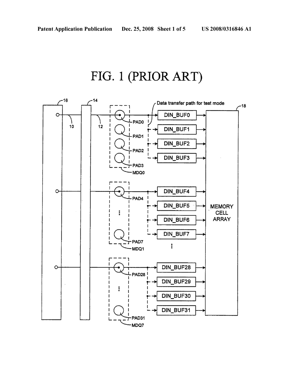 SEMICONDUCTOR MEMORY DEVICE CAPABLE OF STORING DATA OF VARIOUS PATTERNS AND METHOD OF ELECTRICALLY TESTING THE SEMICONDUCTOR MEMORY DEVICE - diagram, schematic, and image 02