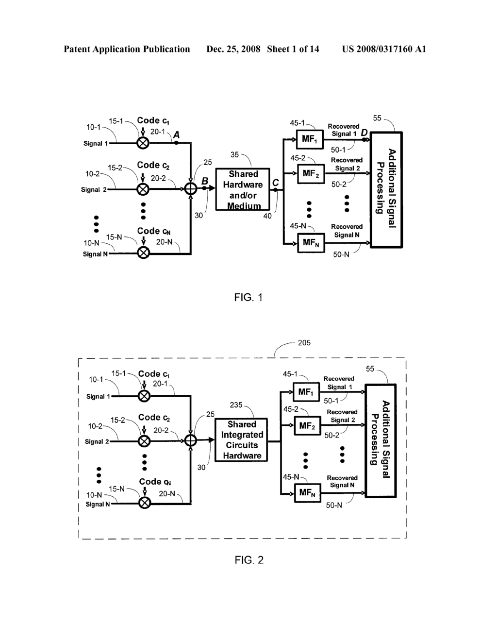 CODE-MODULATED PATH-SHARING MULTI-SIGNAL SYSTEMS - diagram, schematic, and image 02