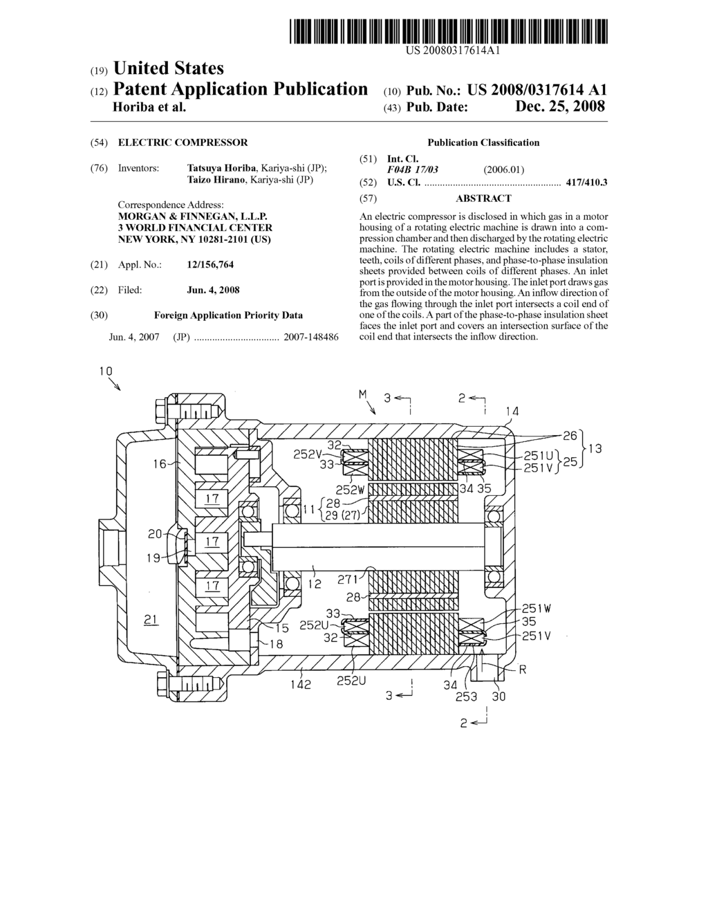 Electric compressor - diagram, schematic, and image 01