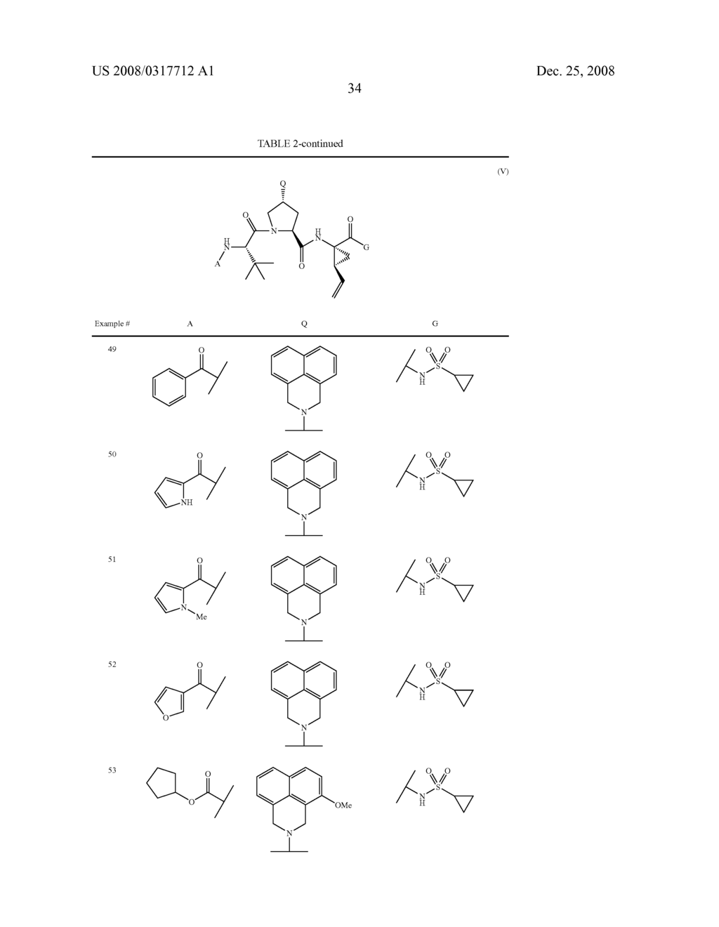 ARYLPIPERIDINYL AND ARYLPYRROLIDINYL TRIPEPTIDE HEPATITIS C SERINE PROTEASE INHIBITORS - diagram, schematic, and image 35