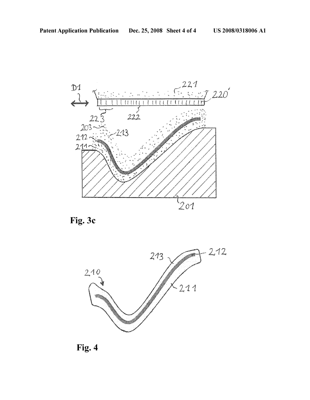 Method for manufacturing a multilayered composite molded part - diagram, schematic, and image 05