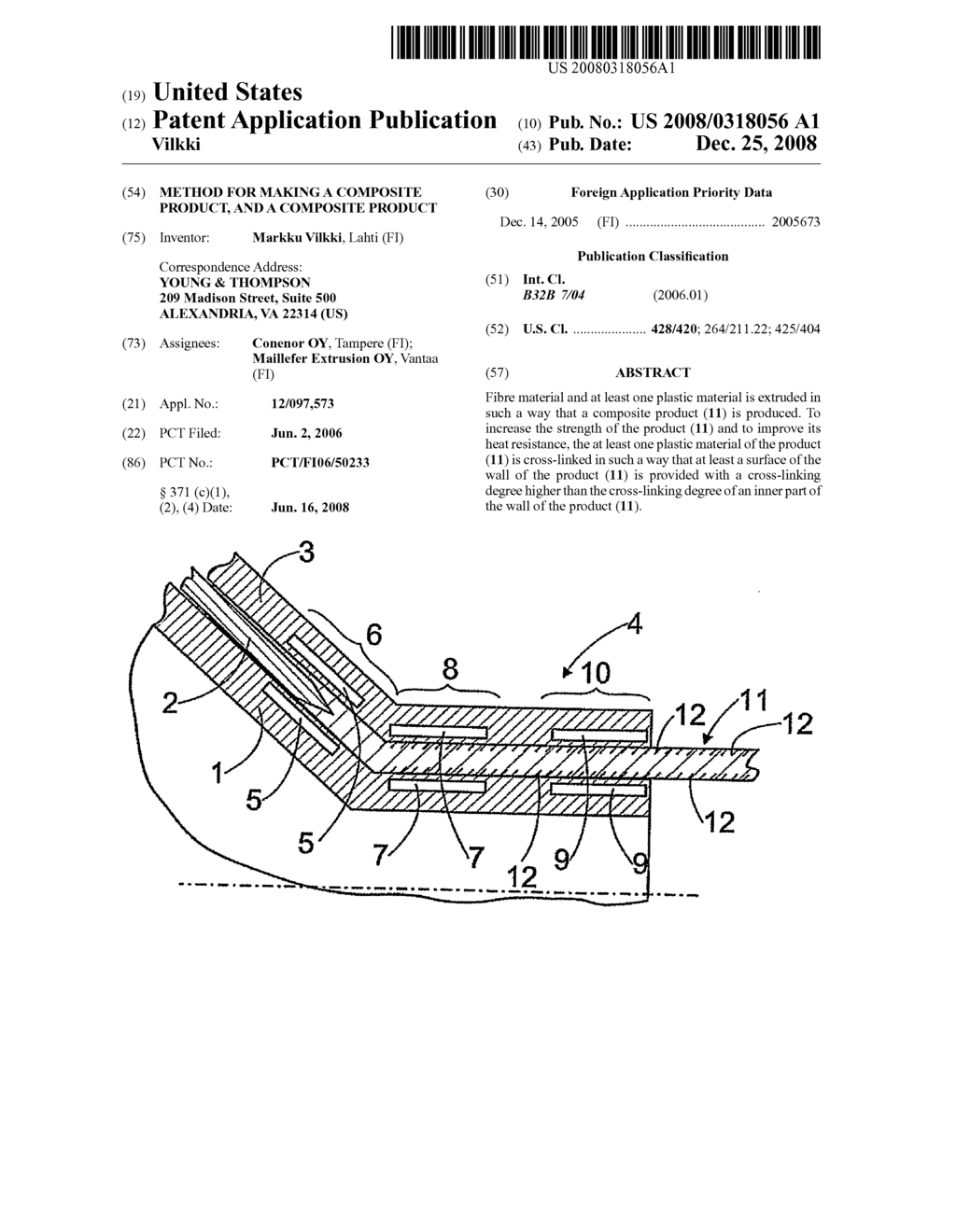 Method for Making a Composite Product, and a Composite Product - diagram, schematic, and image 01