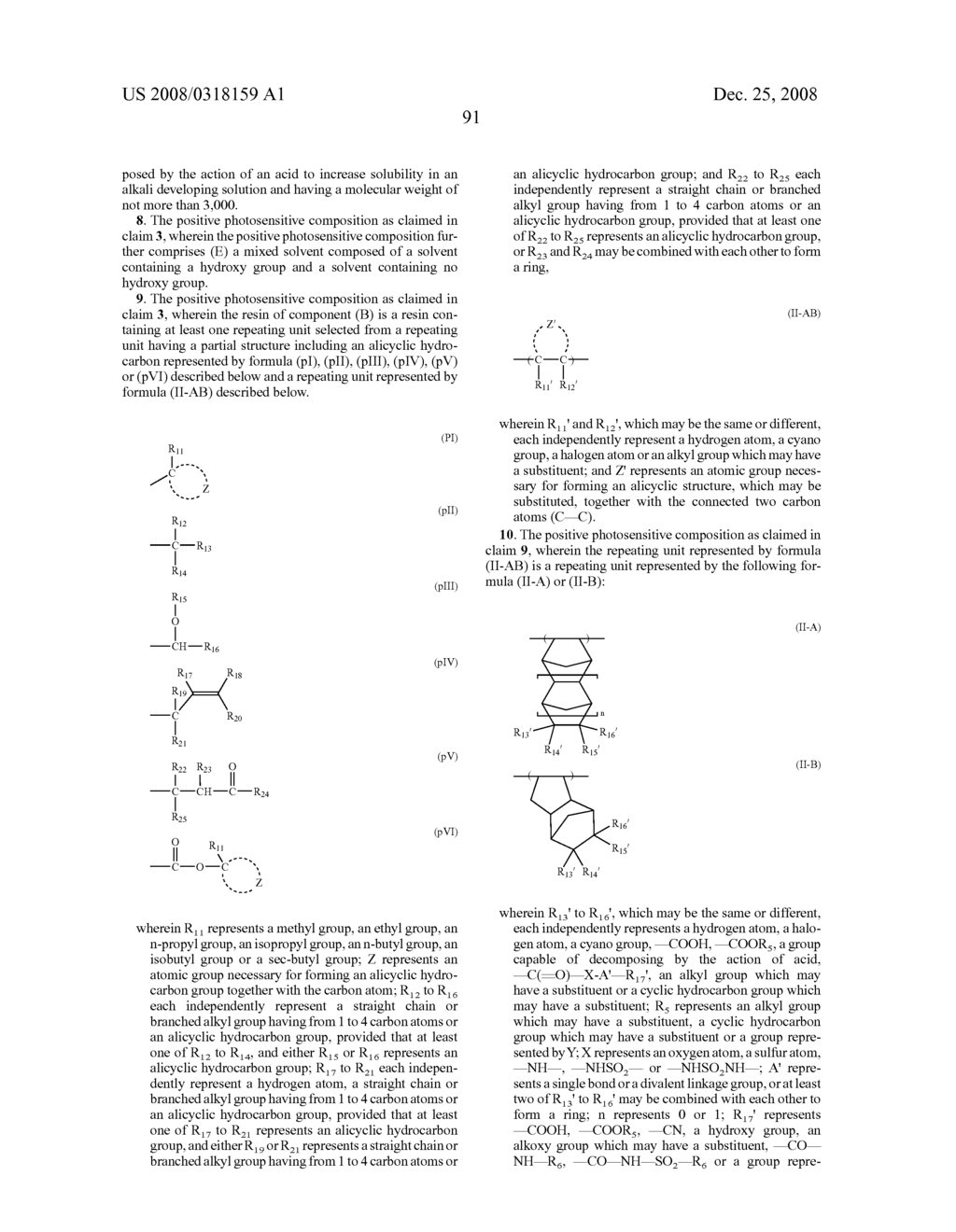 POSITIVE PHOTOSENSITIVE COMPOSITION - diagram, schematic, and image 92