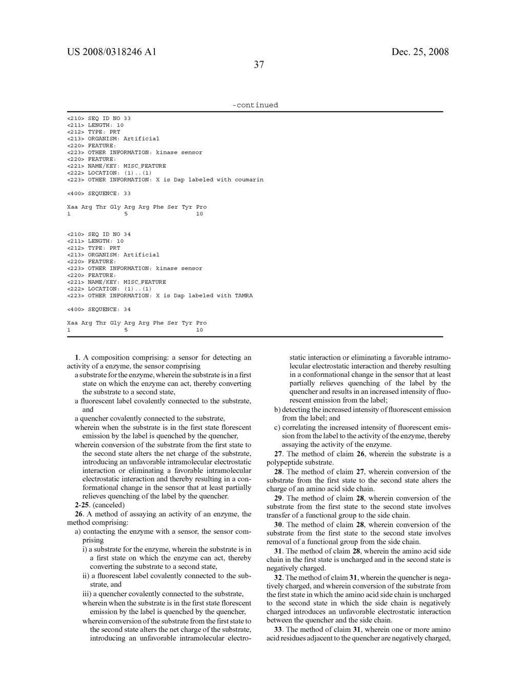 Deeply quenched enzyme sensors - diagram, schematic, and image 56