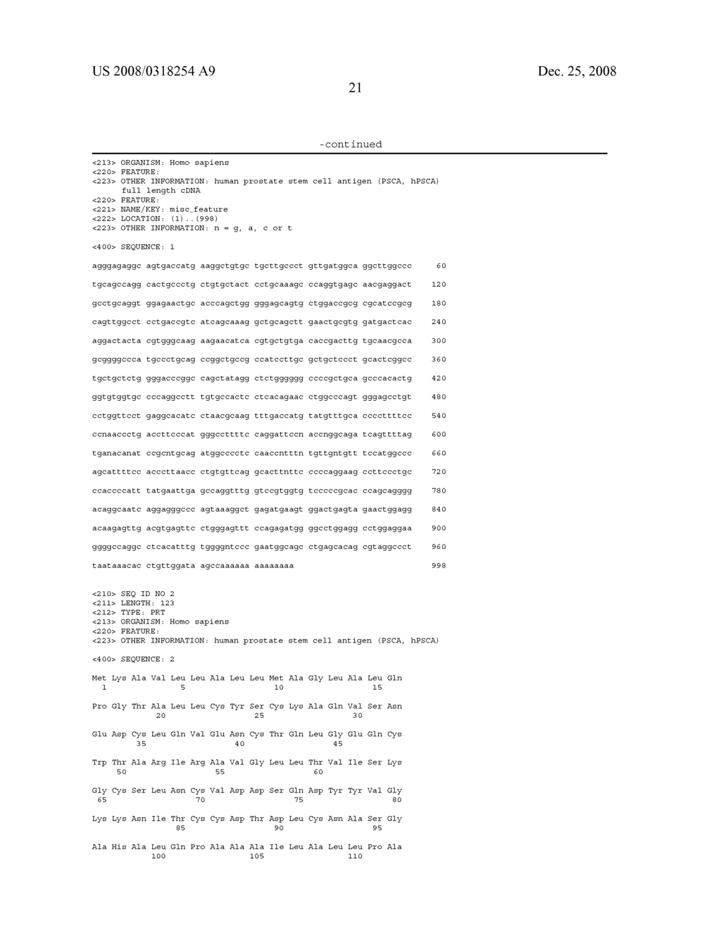 PSCA antibodies and hybridomas producing them - diagram, schematic, and image 56