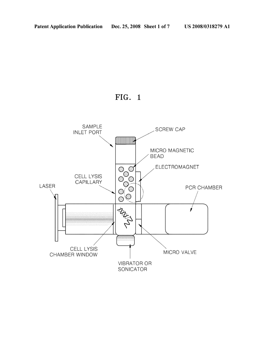 APPARATUS AND METHOD FOR PURIFICATION OF NUCLEIC ACIDS BY PHASE SEPARATION USING LASER AND BEADS - diagram, schematic, and image 02