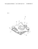 Excessive Rotation Preventing Structure for Rotation Supporting Mechanism and Portable Terminal diagram and image