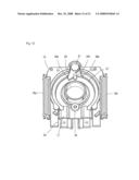 Excessive Rotation Preventing Structure for Rotation Supporting Mechanism and Portable Terminal diagram and image