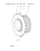 DRIVE WHEEL OF AN AUXILIARY UNIT BELT DRIVE OF AN INTERNAL COMBUSTION ENGINE diagram and image