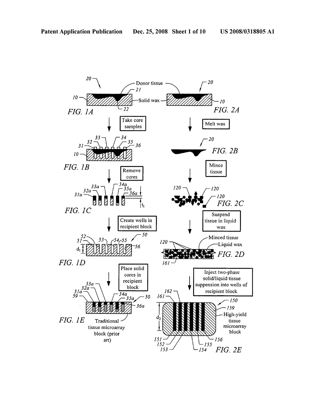 Method and apparatus for producing high-yield tissue microarray blocks - diagram, schematic, and image 02