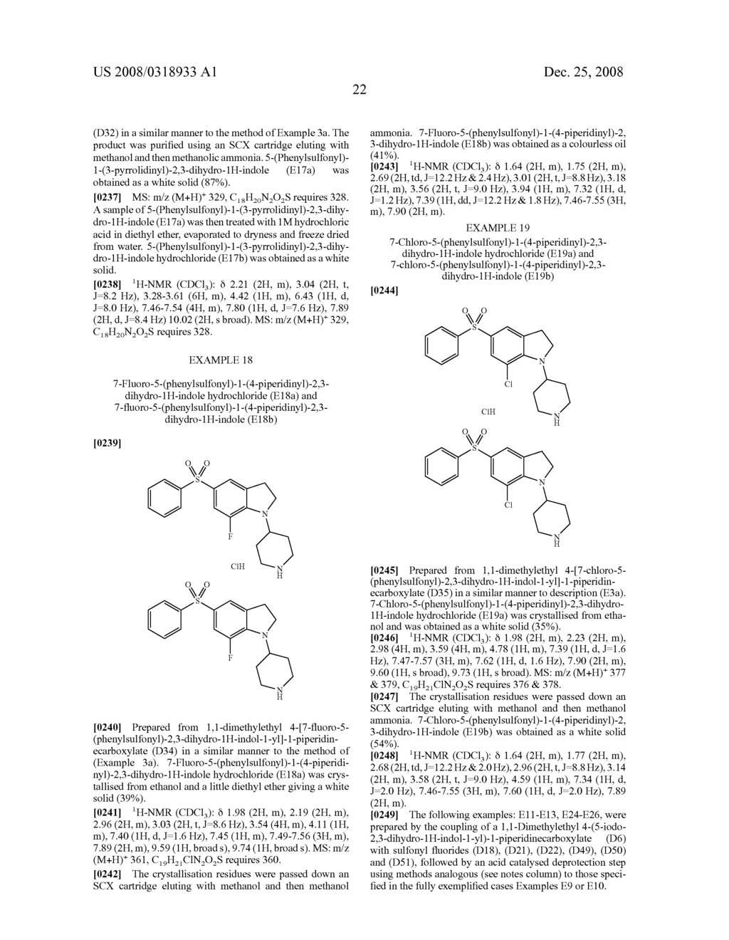 5-Sulfonyl-1-Piperidinyl Substituted Indole Derivatives as 5-Ht6 Receptor Antagonists for the Treatment of Cns Disorders - diagram, schematic, and image 23