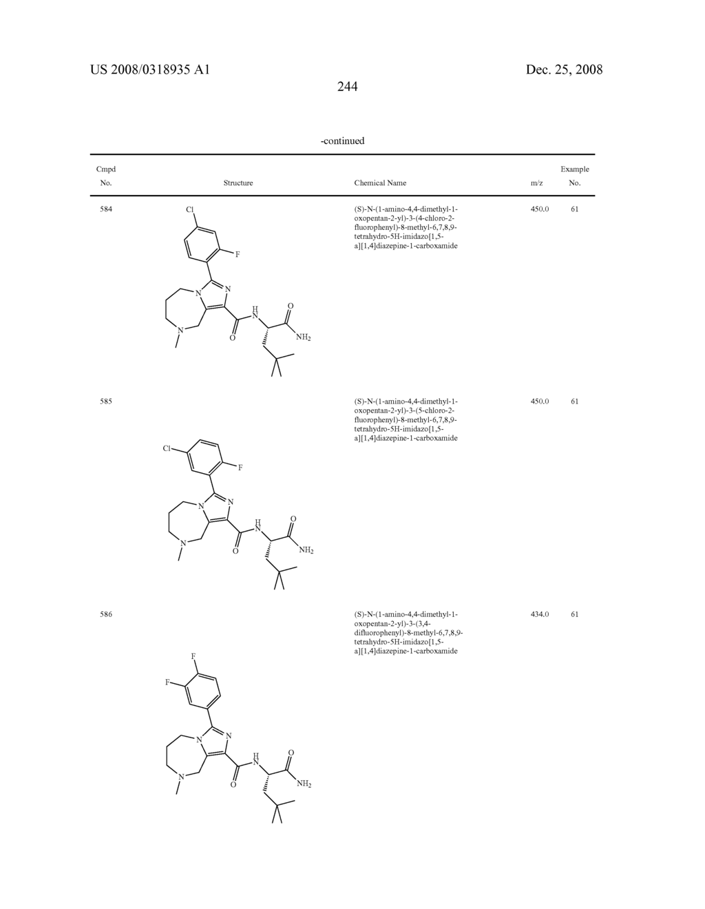 SUBSTITUTED IMIDAZOHETEROCYCLES - diagram, schematic, and image 248