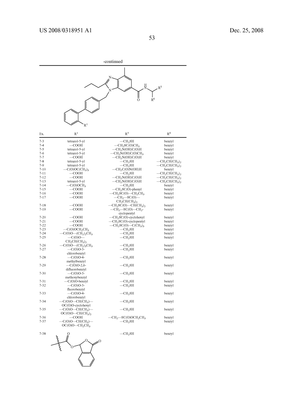 Dual-acting benzoimidazole antihypertensive agents - diagram, schematic, and image 54